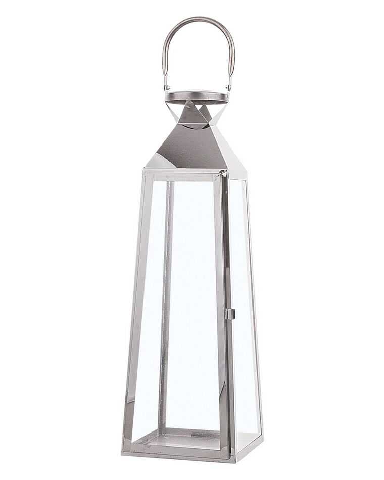 Lanterne 42 cm Sølv CRETE_723174