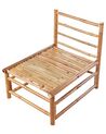 Módulo de cadeira de 1 lugar em madeira de bambu taupe CERRETO_908783