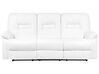 Sofa Set Kunstleder weiß 6-Sitzer verstellbar BERGEN_681590