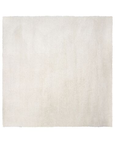 Tappeto shaggy bianco 200 x 200 cm EVREN