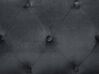 Sofá esquinero de terciopelo negro izquierdo FLEN_784527