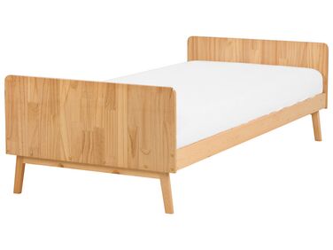 Drevená posteľ 90 x 200 cm svetlé drevo BONNAC
