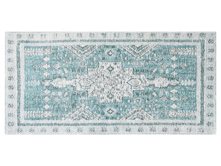 Bavlnený koberec 80 x 150 cm mätová zelená FULLA_852229