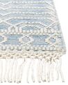 Tappeto lana azzurro e bianco 160 x 230 cm ORHANELI_856516
