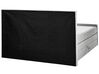 Boxspringbett Polsterbezug hellgrau mit Bettkasten hochklappbar 180 x 200 cm ARISTOCRAT_873807
