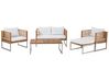 4 Seater Acacia Wood Garden Sofa Set White BERMUDA_153685