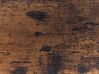 Salontafel set van 2 donker hout met zwart BRUNI_824330