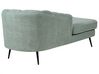Right Hand Boucle Chaise Lounge Green ALLIER_879234