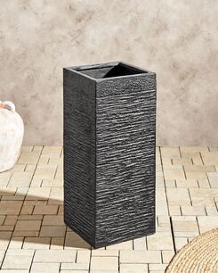 Kukkaruukku savikuituseos musta 26 x 26 x 60 cm DION Kukkaruukku savikuituseos musta 26 x 26 x 60 cm DION