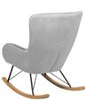 Velvet Rocking Chair Light Grey ELLAN_745361