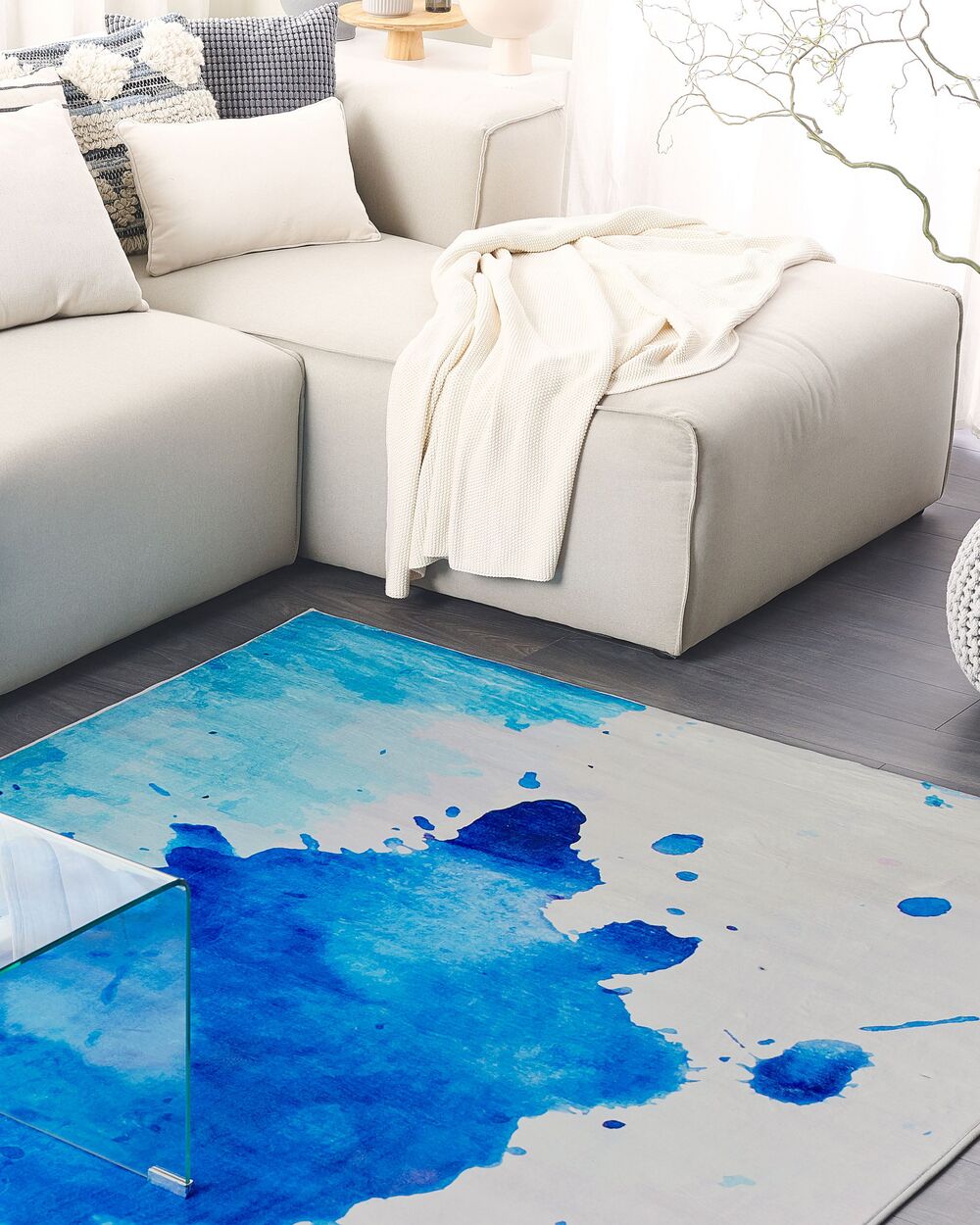 Dywan 140 x 200 cm niebieski ODALAR