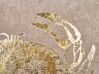 Dekokissen Krabbenmotiv Samtstoff taupe / gold 45 x 45 cm 2er Set BOSSIELLA_893137