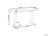 Electric Adjustable Standing Desk 120 x 60 cm White GRIFTON_840270