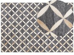 Matto lehmännahka harmaa/beige 160 x 230 cm GENC