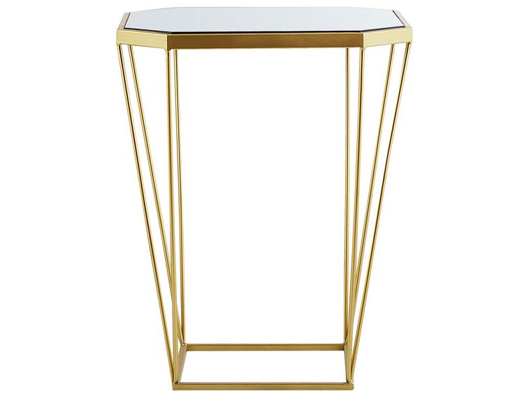 Set of 2 Side Tables Metal Gold SIERRA Beliani.co.uk