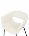 Sada 2 buklé jídelních židlí krémově bílé ELMA_887300