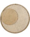 Rattanowe okrągłe lustro ścienne ⌀ 60 cm naturalne PALAU_904547
