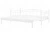 Łóżko wysuwane metalowe 80 x 200 cm białe TULLE_765261