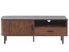 Mueble TV madera oscura/negro 120 x 40 cm JOSE_810105