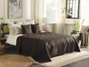 Embossed Bedspread and Cushions Set 200 x 220 cm Brown RAYEN_822062