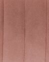 Conjunto de 2 cadeiras de jantar em veludo rosa SANILAC_847084