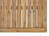 Sofá esquinero 4 plazas de madera de acacia clara/blanco crema izquierdo CREMONA_775954