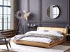 Leather EU King Size Bed Gold AVIGNON_808054