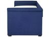 Fabric EU Small Single Trundle Bed Blue LIBOURNE_770646