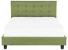 Łóżko tapicerowane 160 x 200 cm zielone LA ROCHELLE_833041