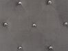 Lit avec coffre en velours gris 180 x 200 cm AMIENS_791286