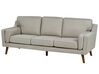 3 Seater Fabric Sofa Beige LOKKA_897621