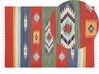 Bavlněný kelimový koberec 140 x 200 cm vícebarevný KAMARIS_869960