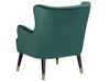 Velvet Wingback Chair Emerald Green VARBERG_747125