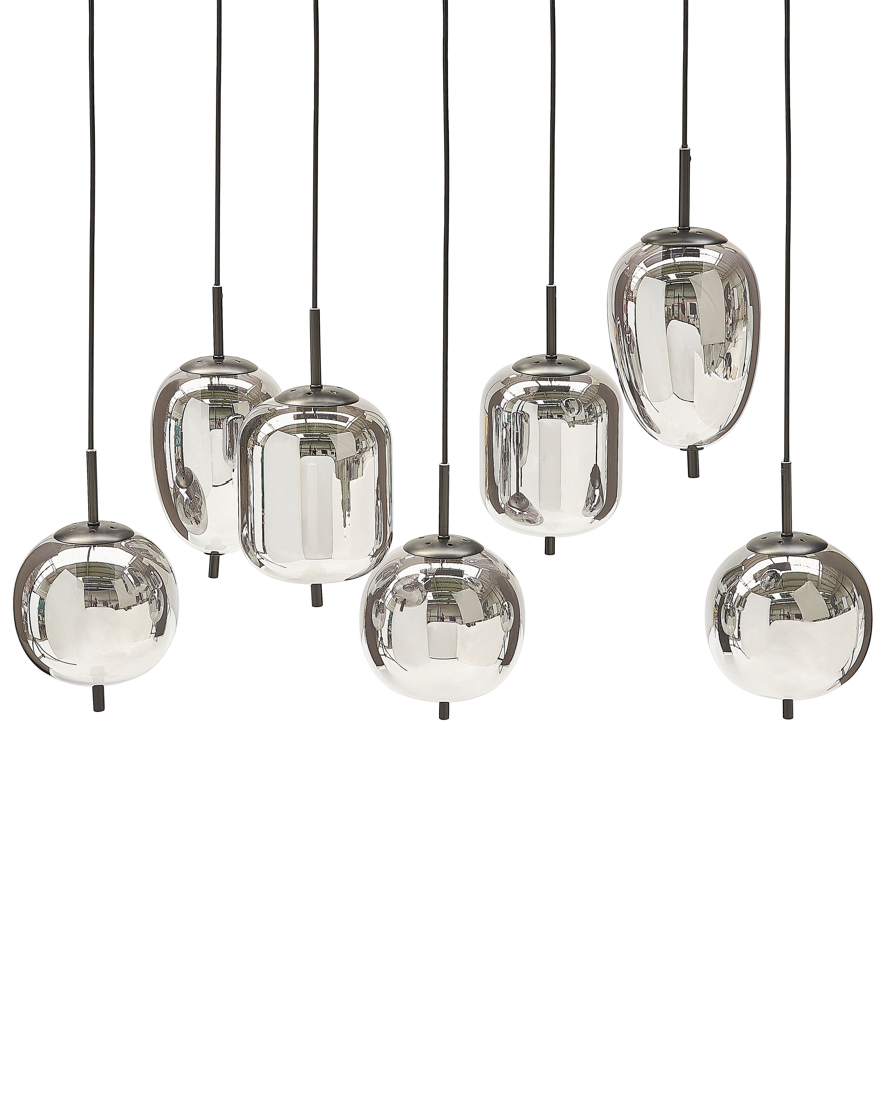 Sklen n Z v sn Lampa Se 7 Sv tly St brn TARLO Beliani cz sklen-n-z-v-sn-lampa-se-7-sv-tly-st-brn-tarlo-beliani-cz