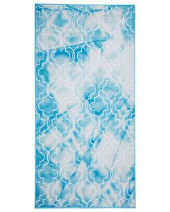 Matto vaaleansininen/valkoinen 80 x 150 cm ELAZIG