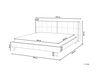 Sivá zamatová posteľ 180 x 200 cm SENLIS_740802