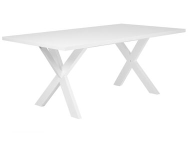 Eettafel hout wit 180 x 100 cm LISALA