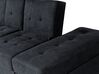 Fekete kanapéágy ottománnal FALSTER_878878