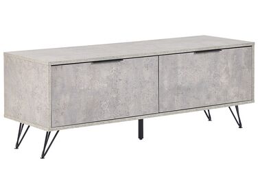 TV-Möbel Betonoptik grau / schwarz 120 x 40 x 46 cm HALSTON