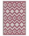 Venkovní koberec 120 x 180 cm růžový DEWAS_766353