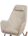 Fabric Rocking Chair Light Beige ARRIE_764813