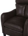 Faux Leather Recliner Chair Brown ROYSTON_710291