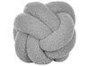 Boucle Knot Cushion 19 x 19 cm Grey MALNI_854823