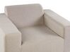 5 Seater Garden Sofa Set Beige with White ROVIGO_784674