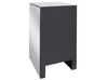 3 Drawer Mirrored Bedside Table Silver LORAY_789139