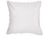 Set of 2 Faux Fur Cushions 43 x 43 cm White PURSLANE_856323