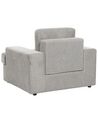 Set of 2 Fabric Armchairs Light Grey ALLA_893868