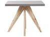 Záhradný betónový stôl 90 x 90 cm sivá/svetlé drevo OLBIA_806352