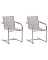 Lot de 2 chaises de jardin beiges COSOLETO_776960
