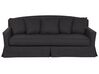 3 Seater Fabric Sofa Black GILJA_792579